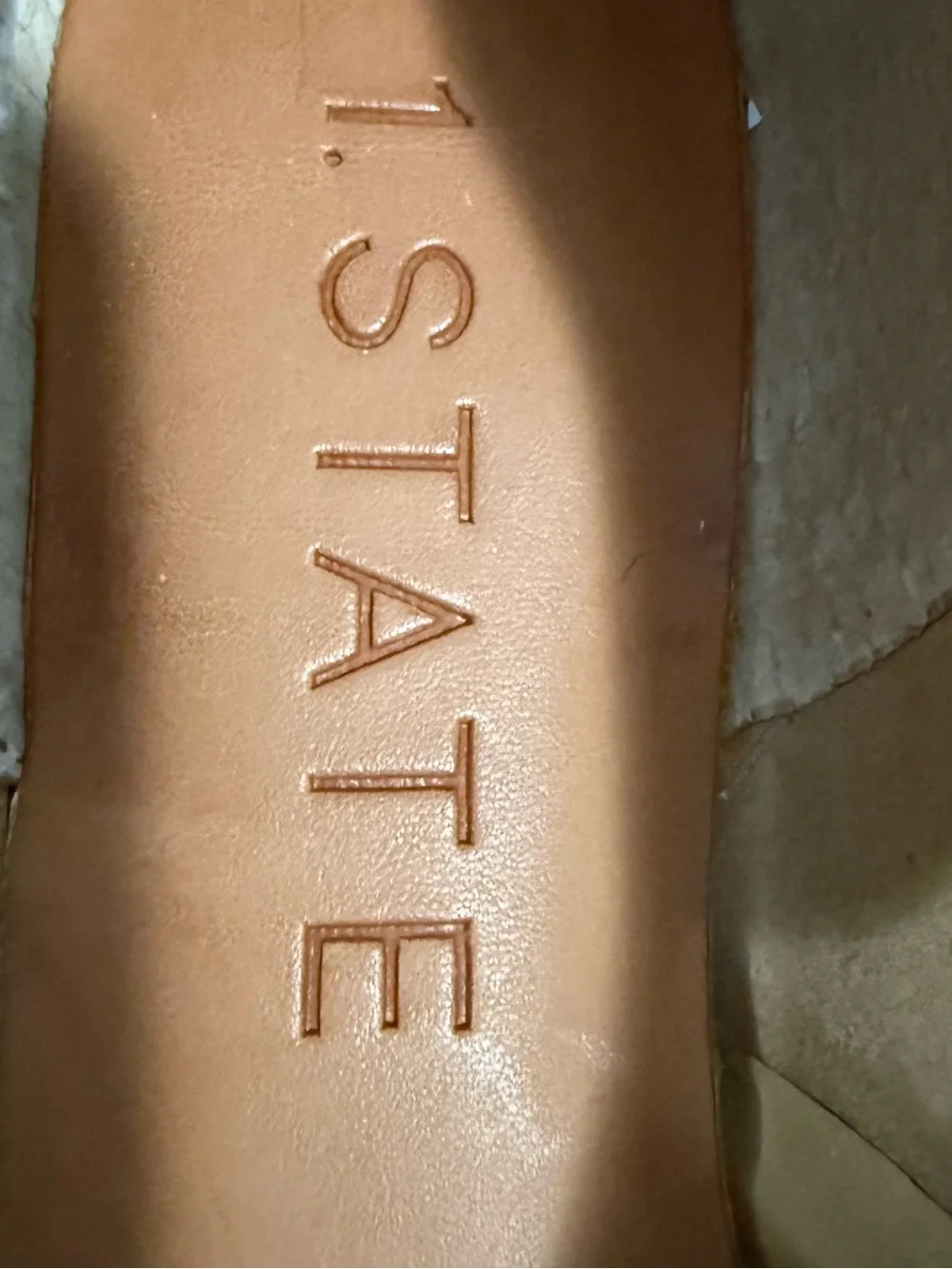 1. State Women's Nude/Tan Leather Open-Toe Sandals